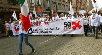 Arriba al zócalo la marcha del 2 de octubre